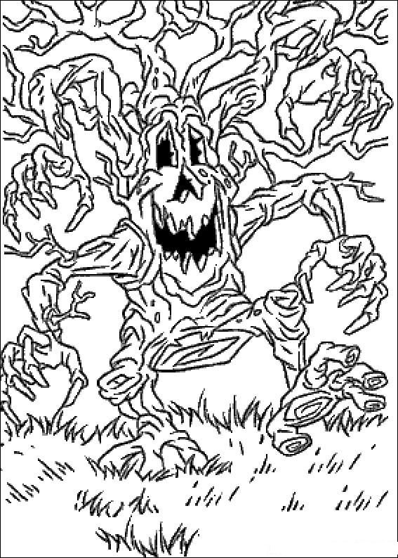Plansa de colorat cu Halloween 142 49